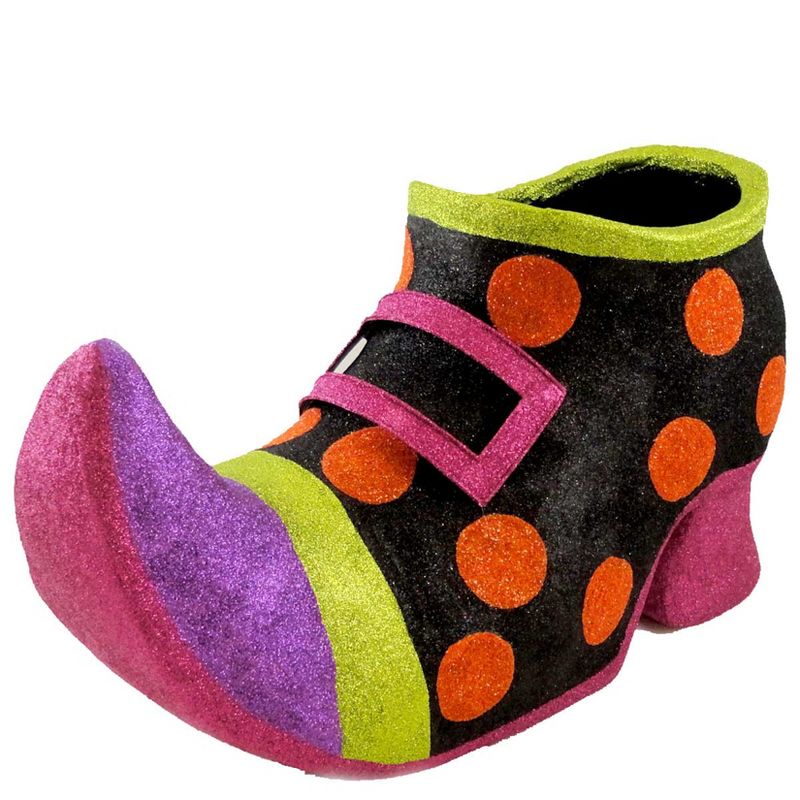 Halloween Witch Polka Dot Shoe Witch  -  Decorative Figurines