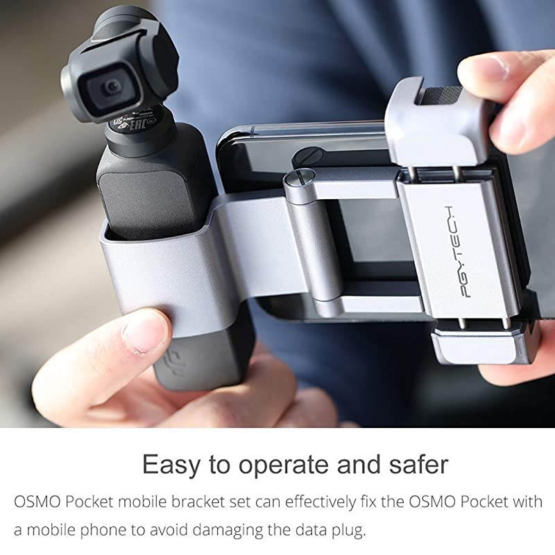 OSMO Pocket Phone Holder+ Expansion Accessories with Tripod Mini Compatible with DJI OSMO Pocket Accessories