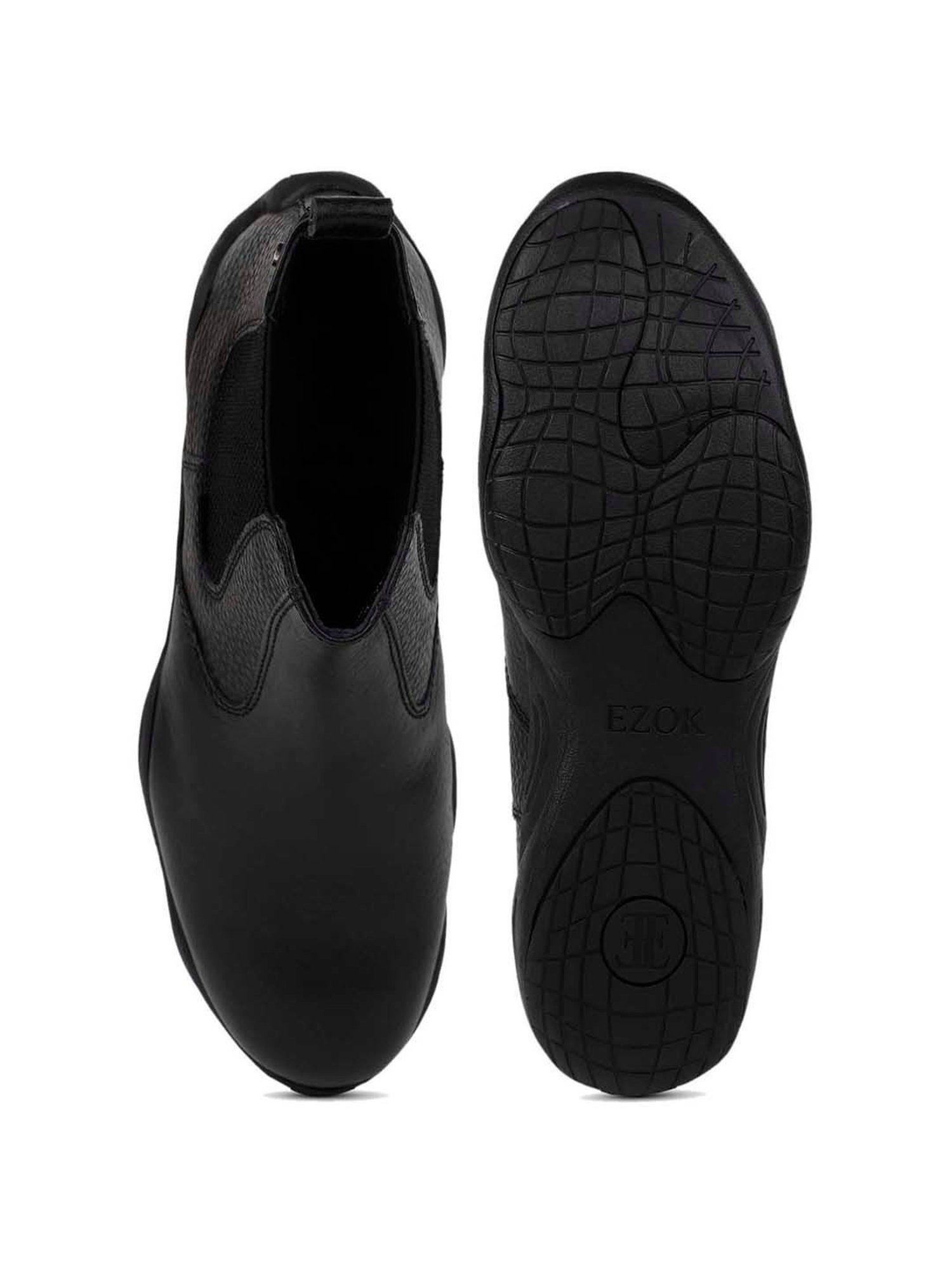 EZOK Men's Black Chelsea Boots