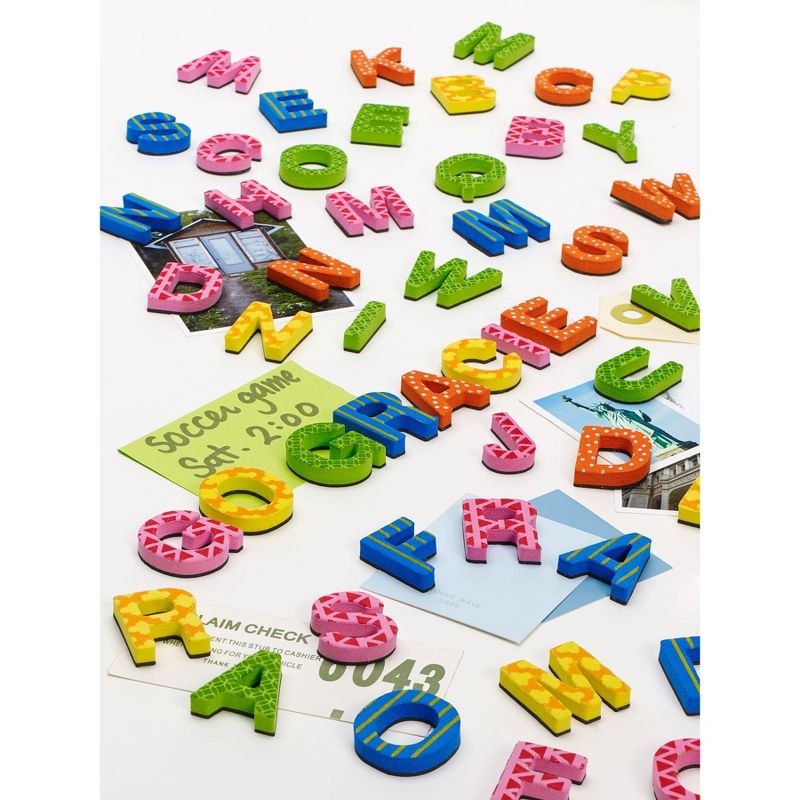 Design Ideas Magnetic Alphabet Letters &ndash; 90 Colorful Foam Letters, 0.8&rdquo; x 0.2&rdquo; 1&rdquo;