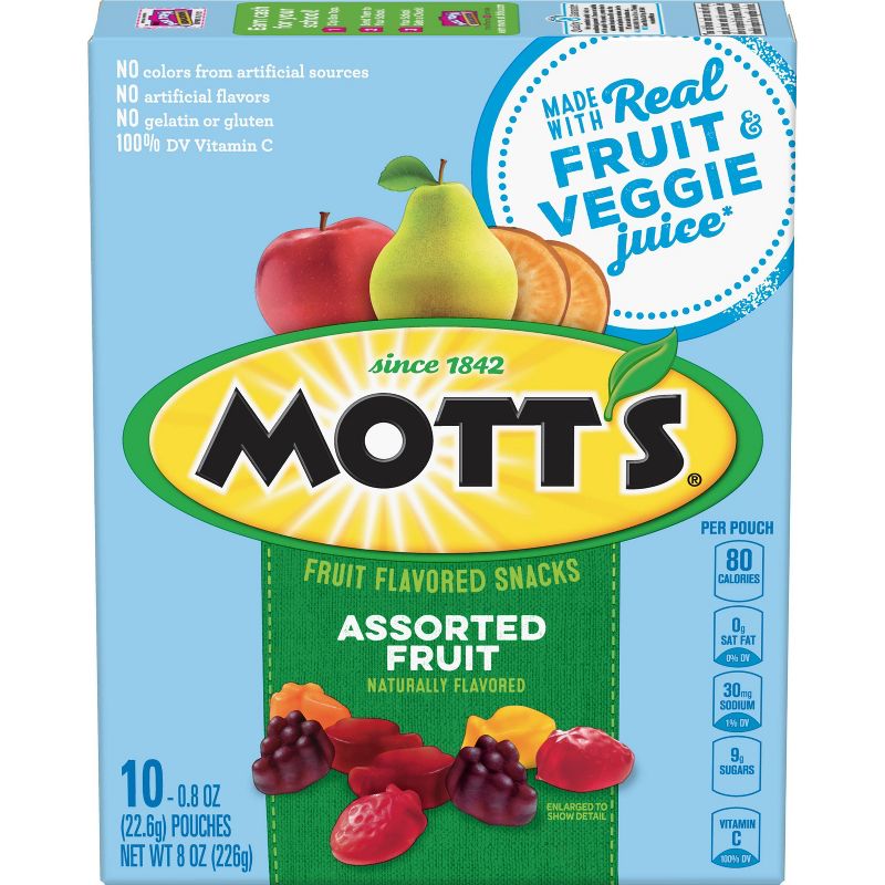 Mott's Assorted Fruit Flavored Snacks - 8oz/10ct