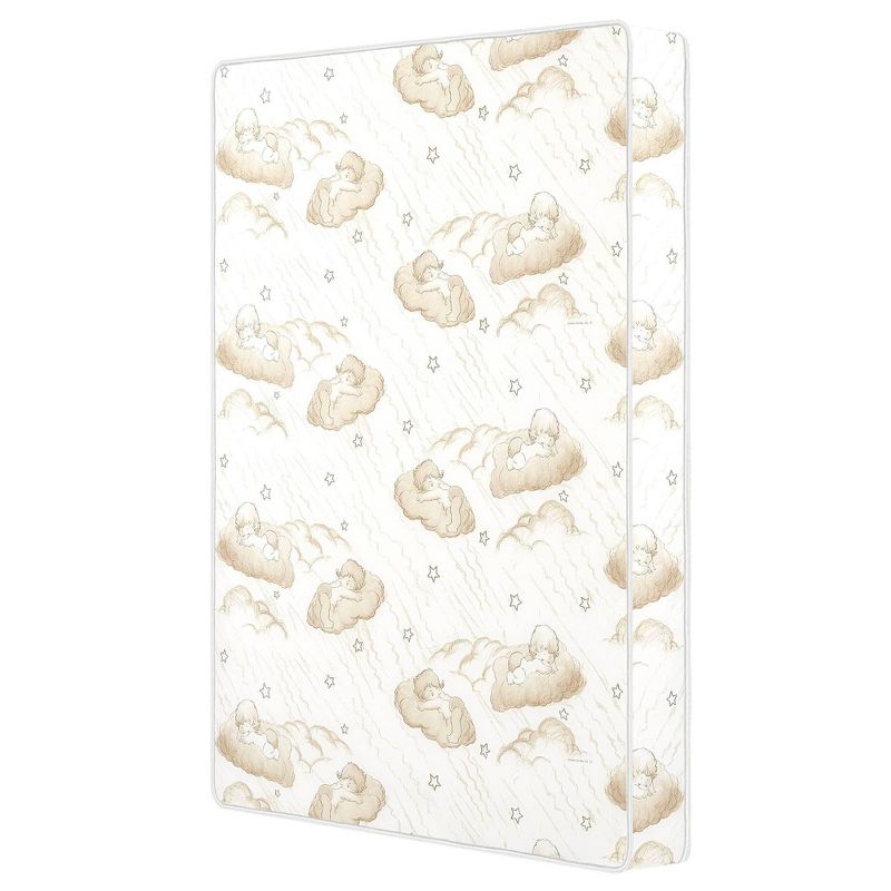 Dream On Me 3" Spring Coil Portable Mini Crib Mattress - White