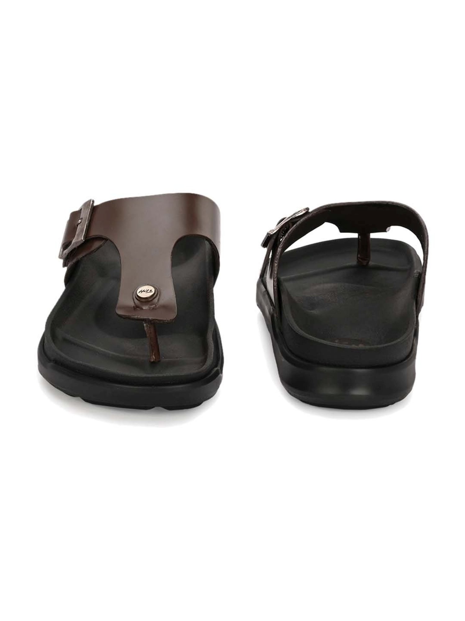 Hitz Men's Dark Brown Thong Sandals