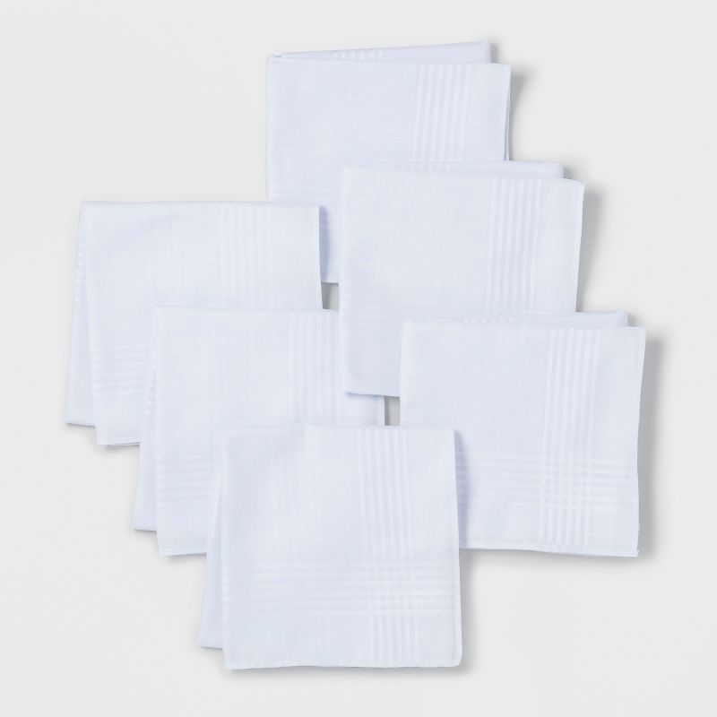 Men's 6pk Hankies and Handkerchiefs Set - Goodfellow & Co™ - White - One Size