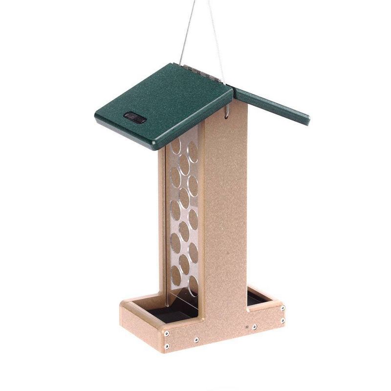Birds Choice Whole Peanut Blue Jay Bird Feeder with Green Roof