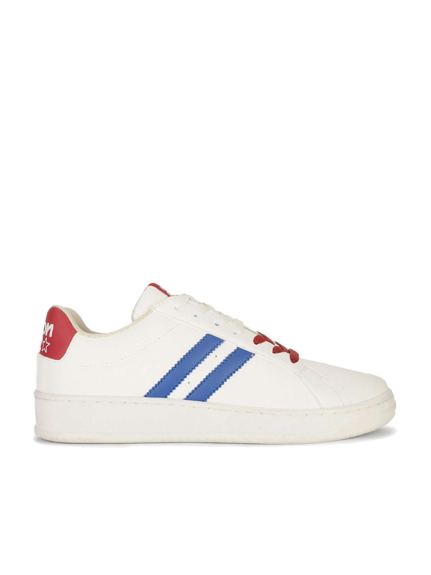 North Star by Bata Men's White Casual Sneakers