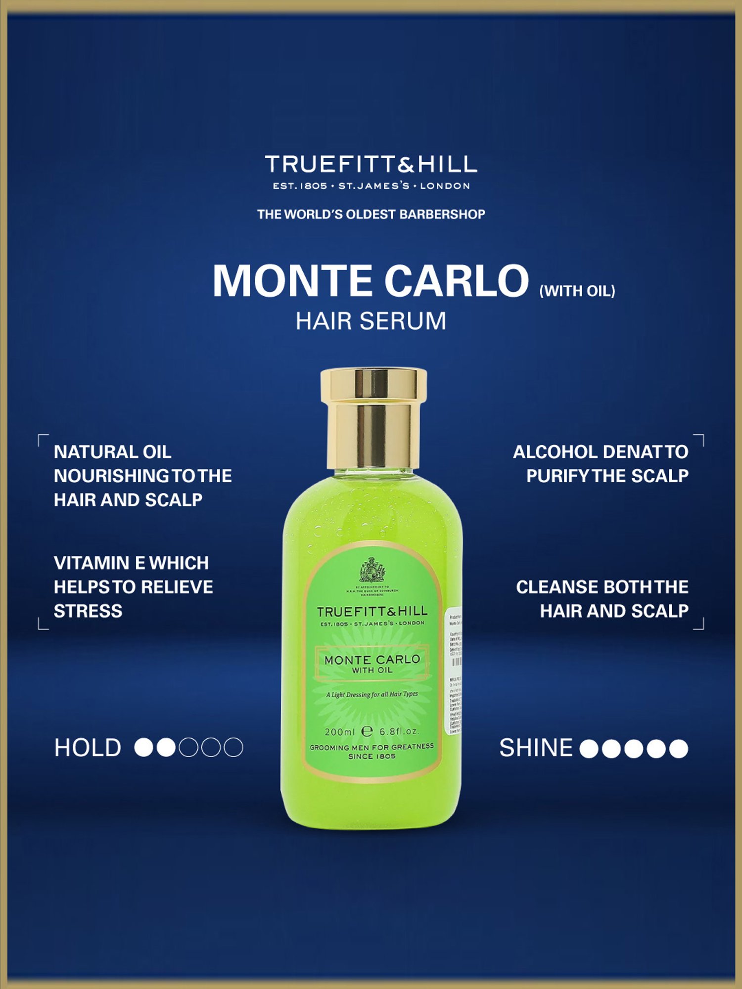 Truefitt & Hill Monte Carlo with Oil 200 ml for Men