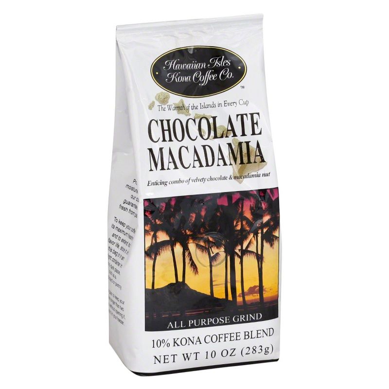 Hawaiian Isles Chocolate Macadamia Medium Roast Ground Coffee - 10oz