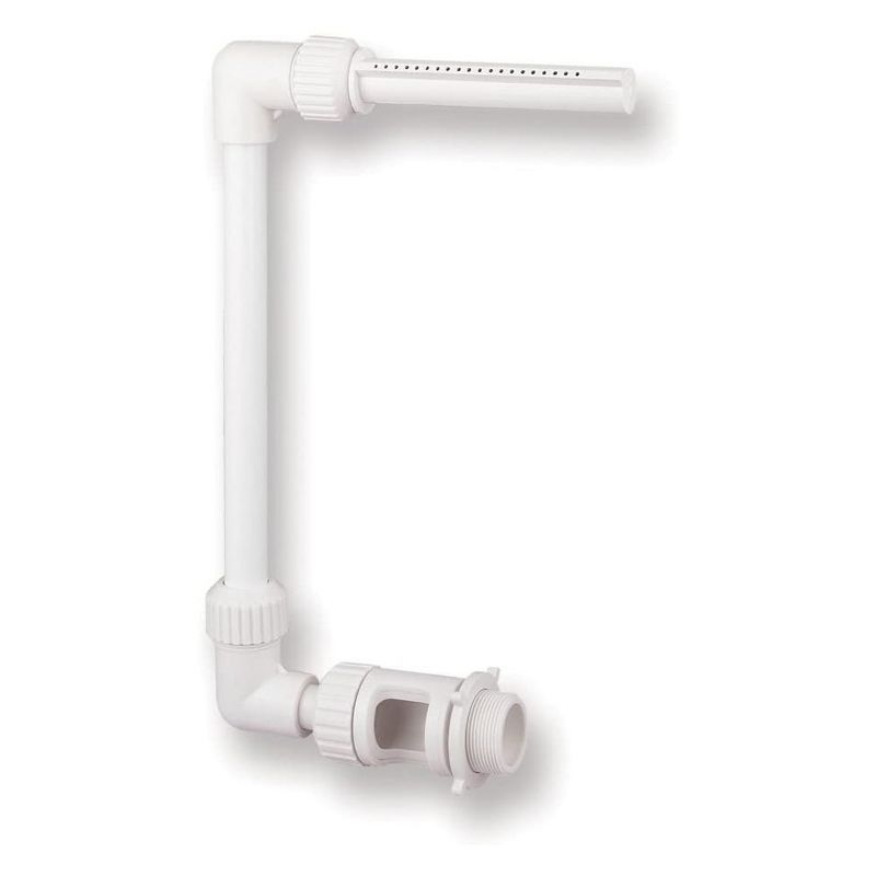 JED Pool Tools 90-915 Outdoor Backyard Adjustable Height and Spray Location Above and In Ground Swimming Pool Spray Waterfall Fountain, White