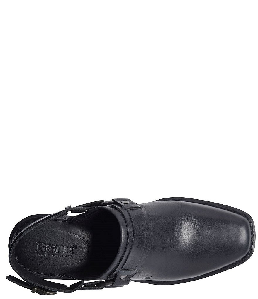 Born Hudson Leather Sling Strap Harness Clogs