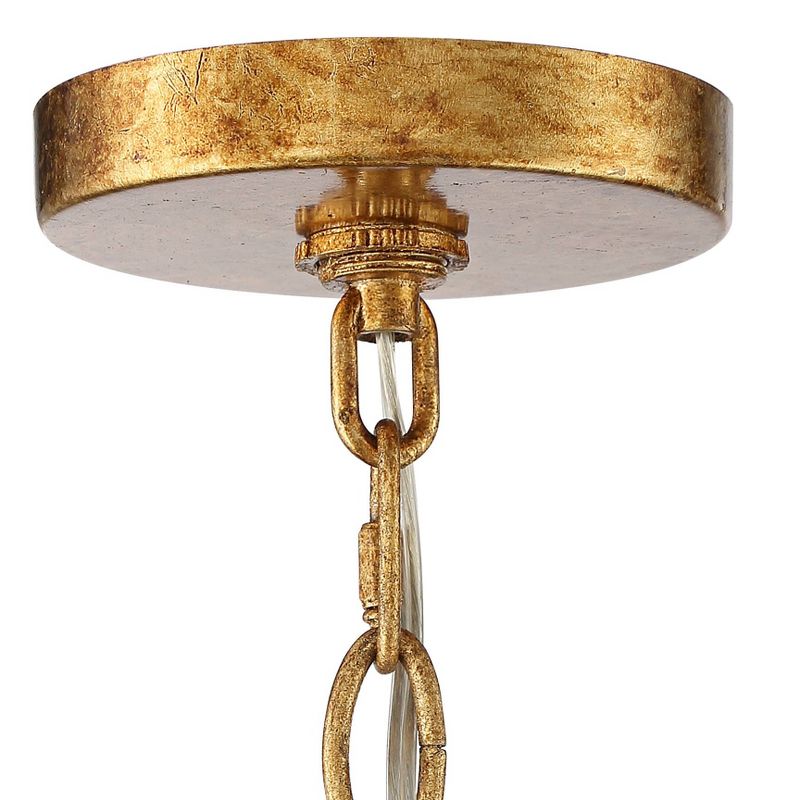 Possini Euro Design Possini Euro Charlotte 35" Wide Gold Leaf 6-Light Chandelier