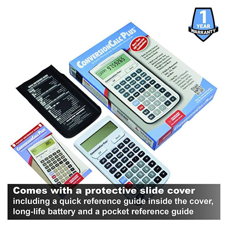 8030 ConversionCalc Plus Ultimate Professional Conversion Calculator Tool for Health Care Workers, Scientists, Pharmacists, Nutritionists, Lab Techs, Engineers and Importers