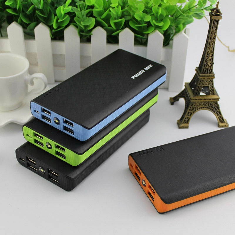 2000000mAh 4 USB Backup External Battery Power Bank Pack Charger for Cell Phone