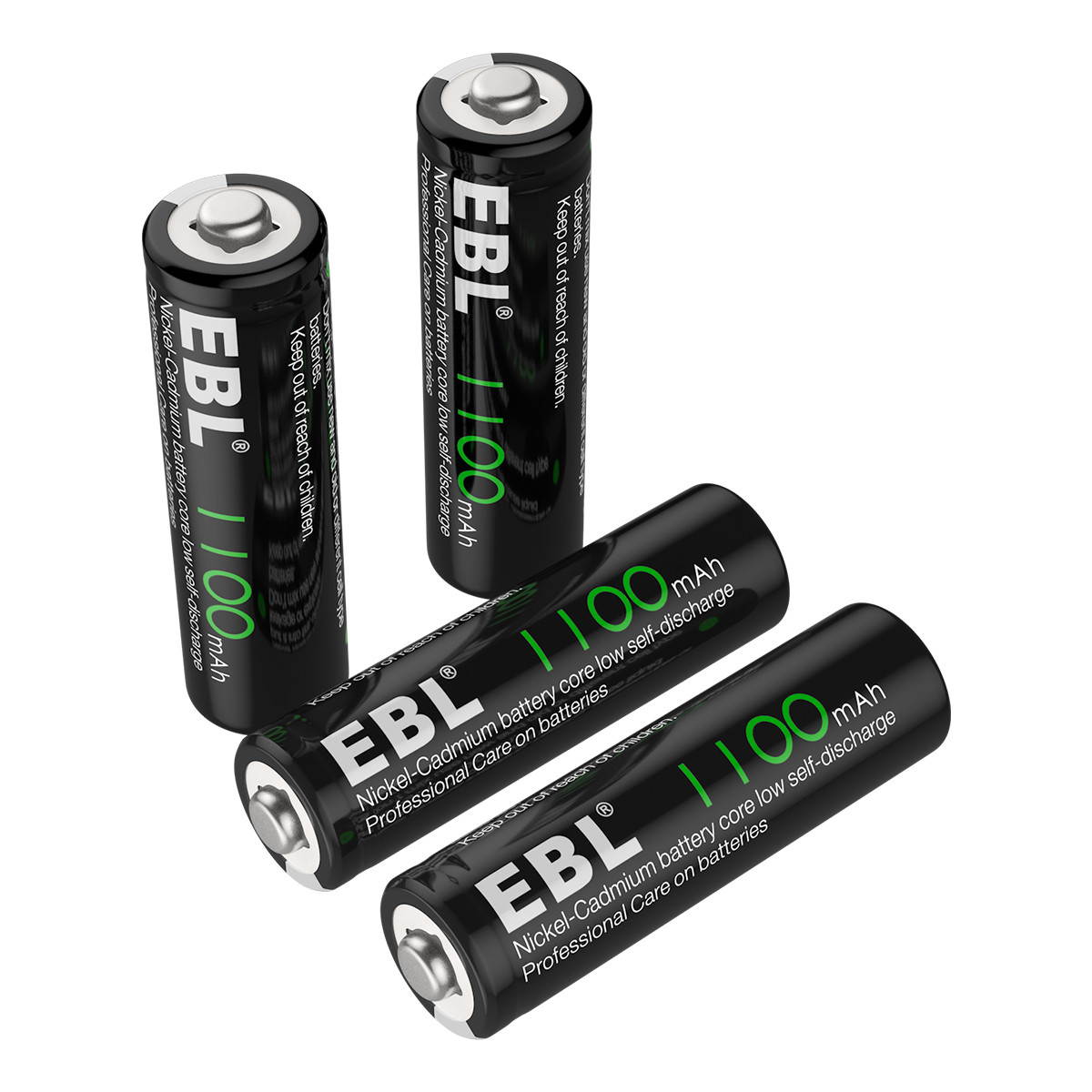 EBL 12 Pack 1100mAh AA Ni-CD Battery 1.2V Rechargeable Batteries for Garden Solar Light