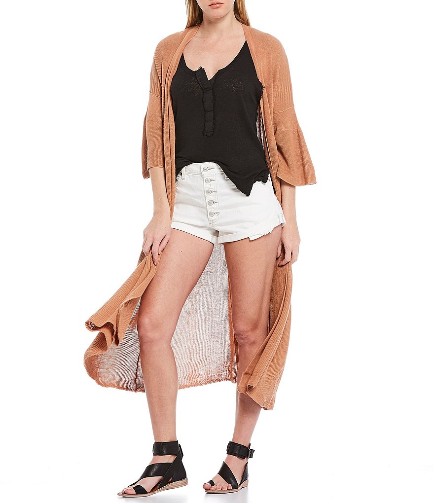 Free People Romeo Rolled Cut-Off Mid Rise Shorts