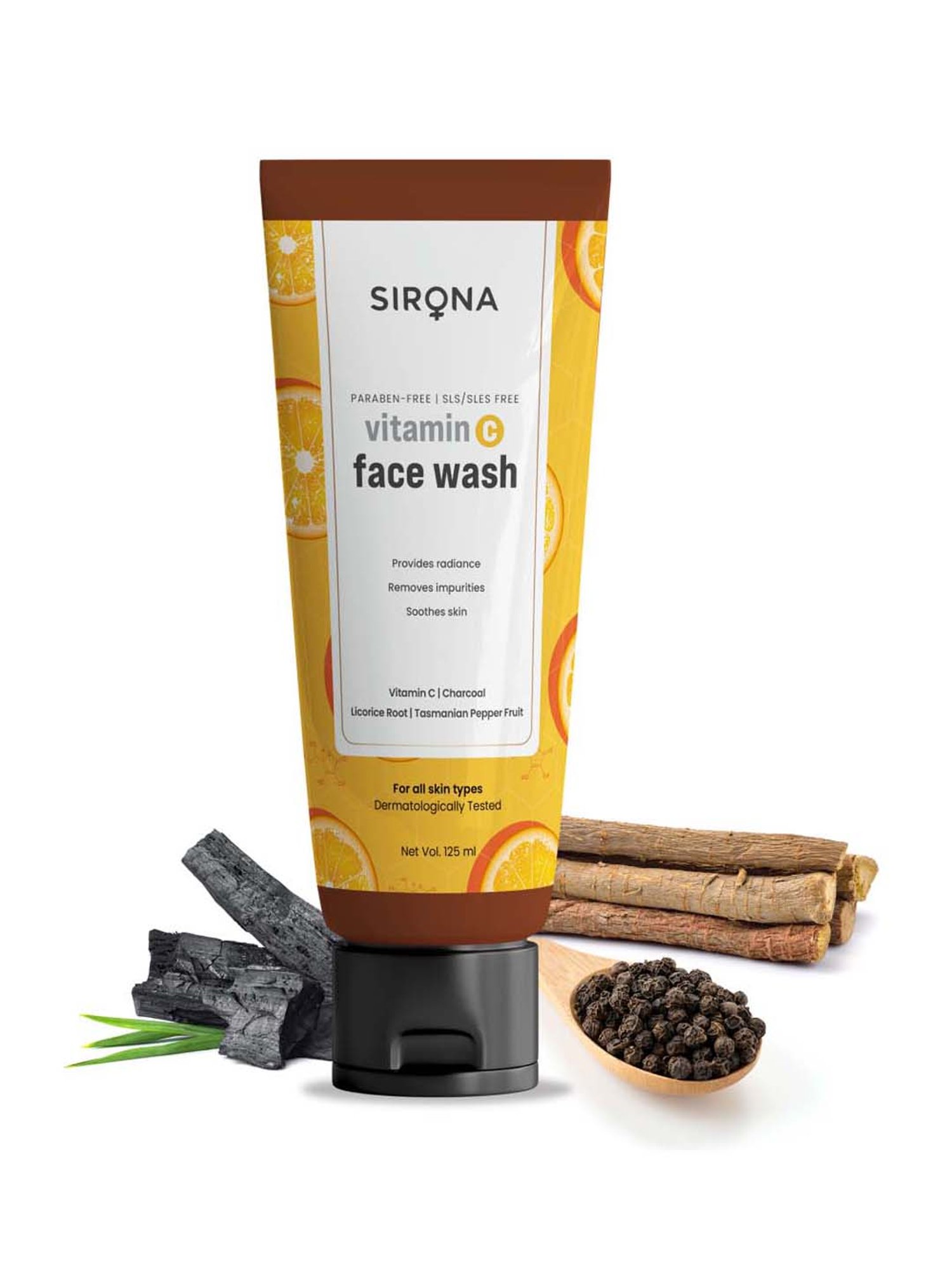 Sirona Vitamin C Face Wash for Men & Women - 125 ml