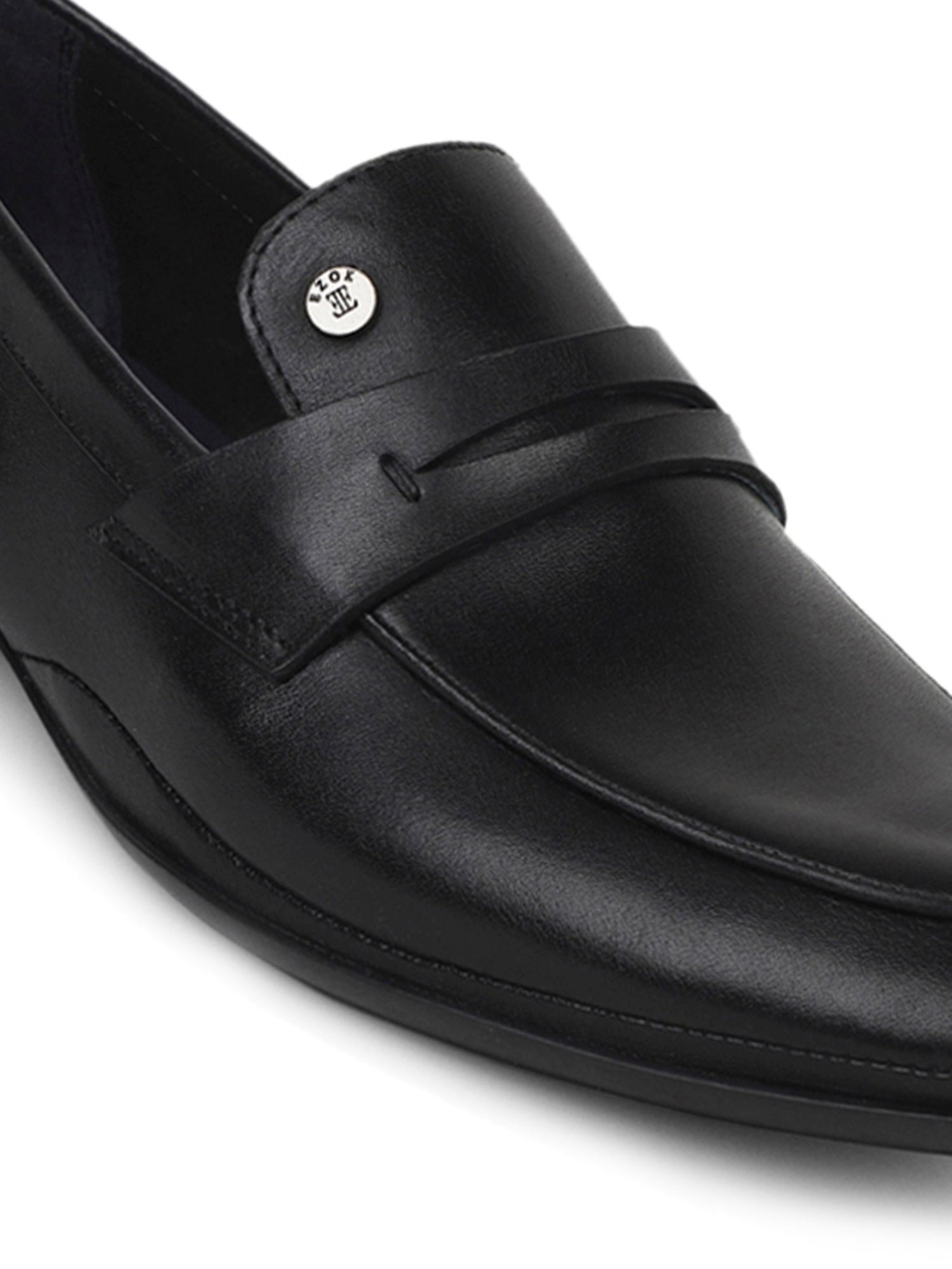 EZOK Men's Black Formal Loafers