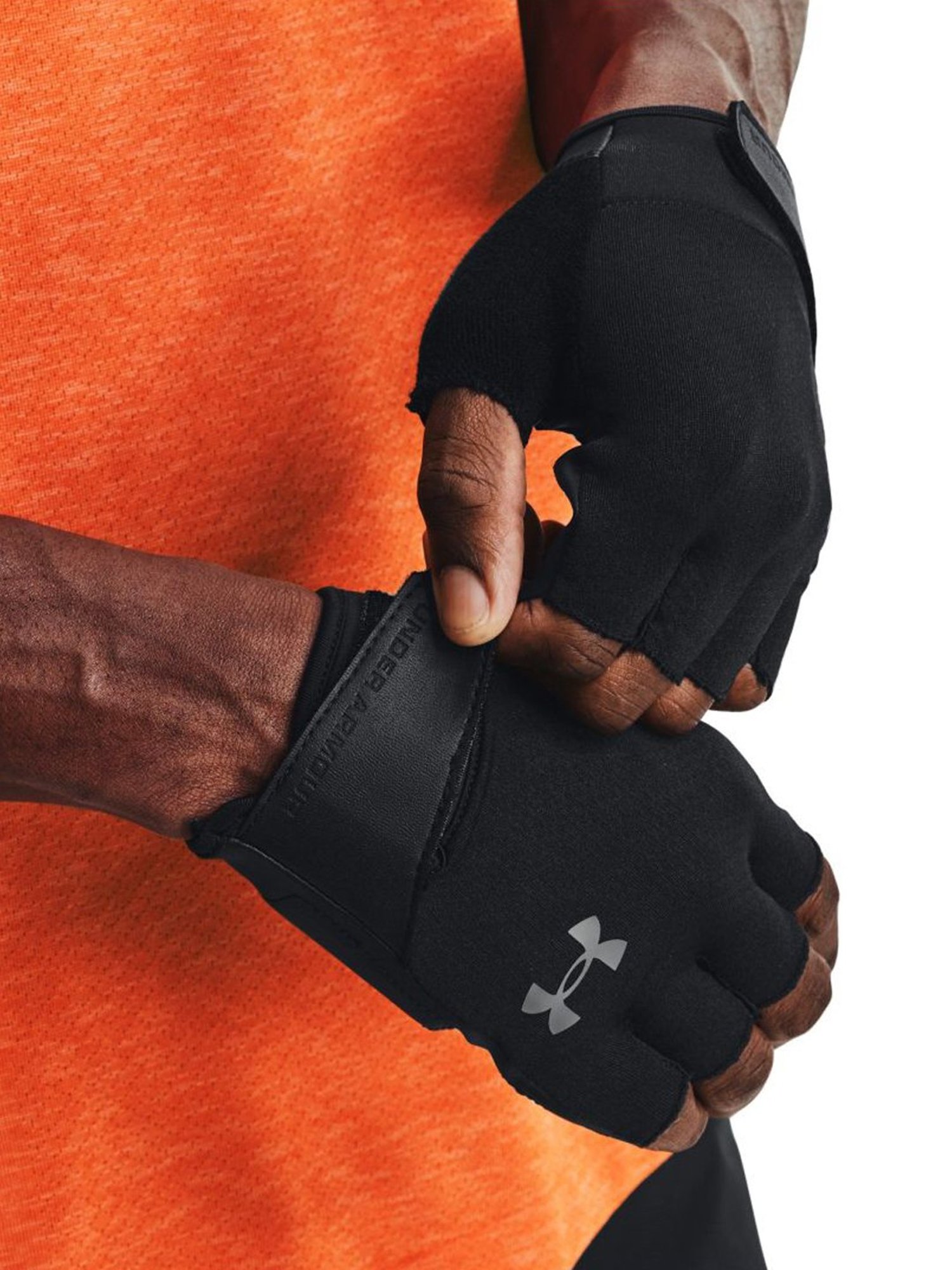Under Armour Training Black Polyester Gloves - Large