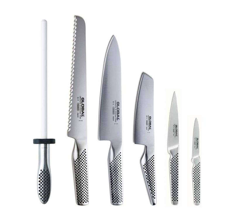 Global Takaski 7 pc. Knife Block Set G-79587AU