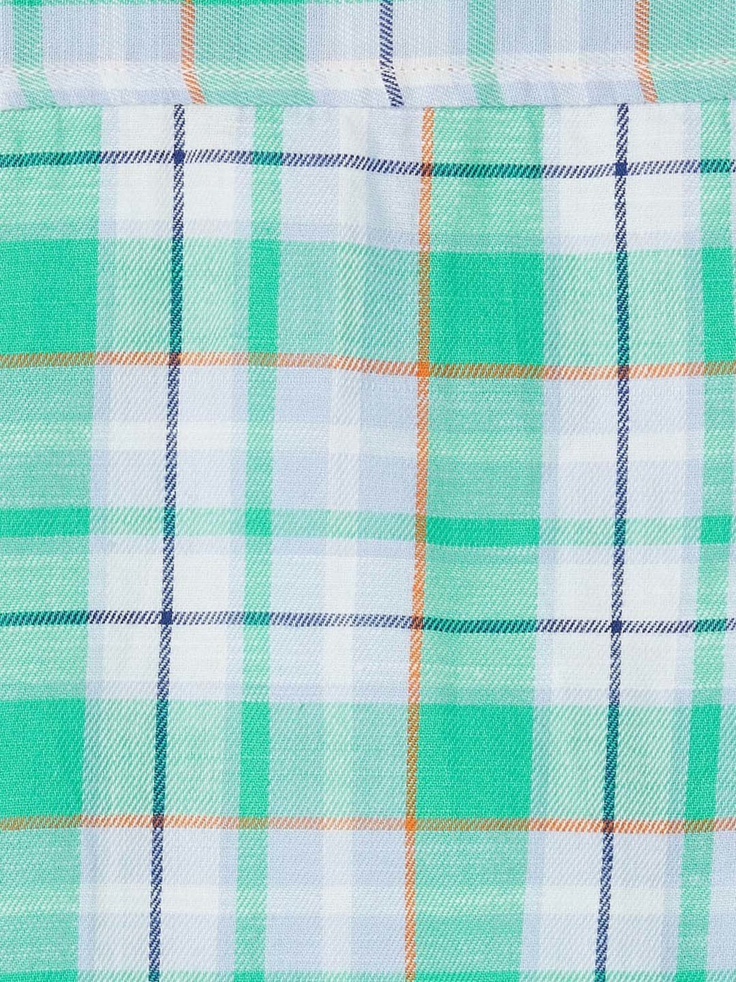 Juniors by Lifestyle Kids Blue & White Cotton Chequered Shirt