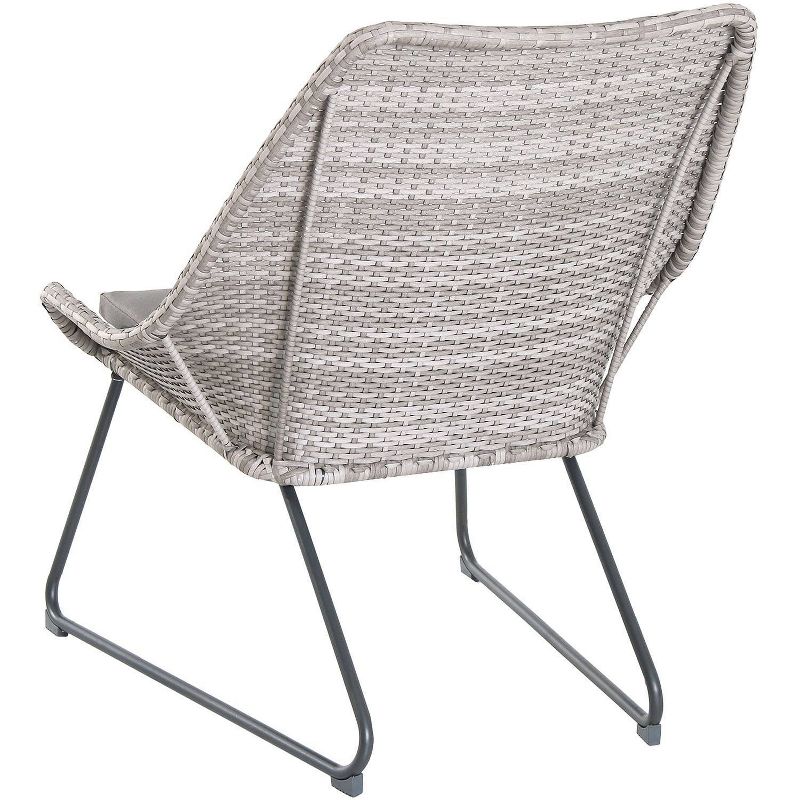 Breckenridge 4pc Seating Set Java Brown Fame Sunbrella Meredian Brick Red Fabric - La-Z-Boy