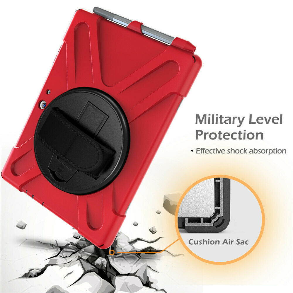 Werleo Surface Pro 6 Case Surface Pro Case 2017 Heavy Duty Full-Body Rugged Protective Case Cover with Kickstand Hand Strap for Microsoft Surface Pro 6 2018 / Surface Pro 5 2017 / Surface Pro 4 2015