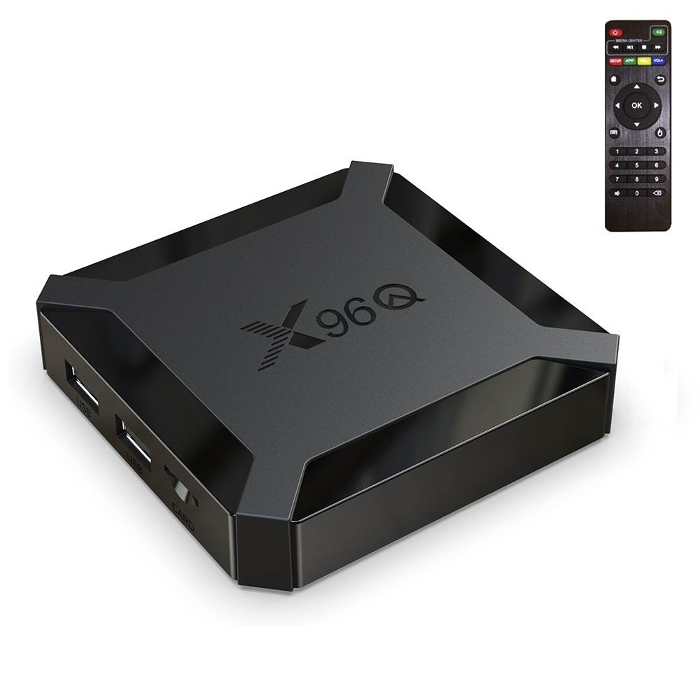 X96Q HD 4K Smart TV Box without Wall Mount, Android 10.0, Allwinner H313 Quad Core ARM Cortex A53