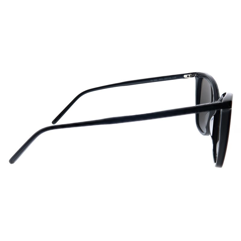 Saint Laurent SL 384 001 Womens Cat-Eye Sunglasses Black 55mm