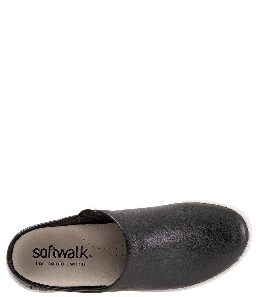 SoftWalk Auburn Leather Mules