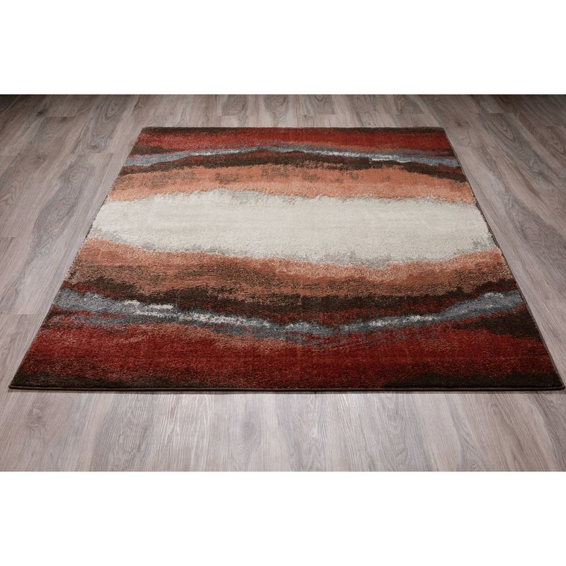 9'6"X13' Cinnamon Wave Woven Area Rug - Addison Rugs