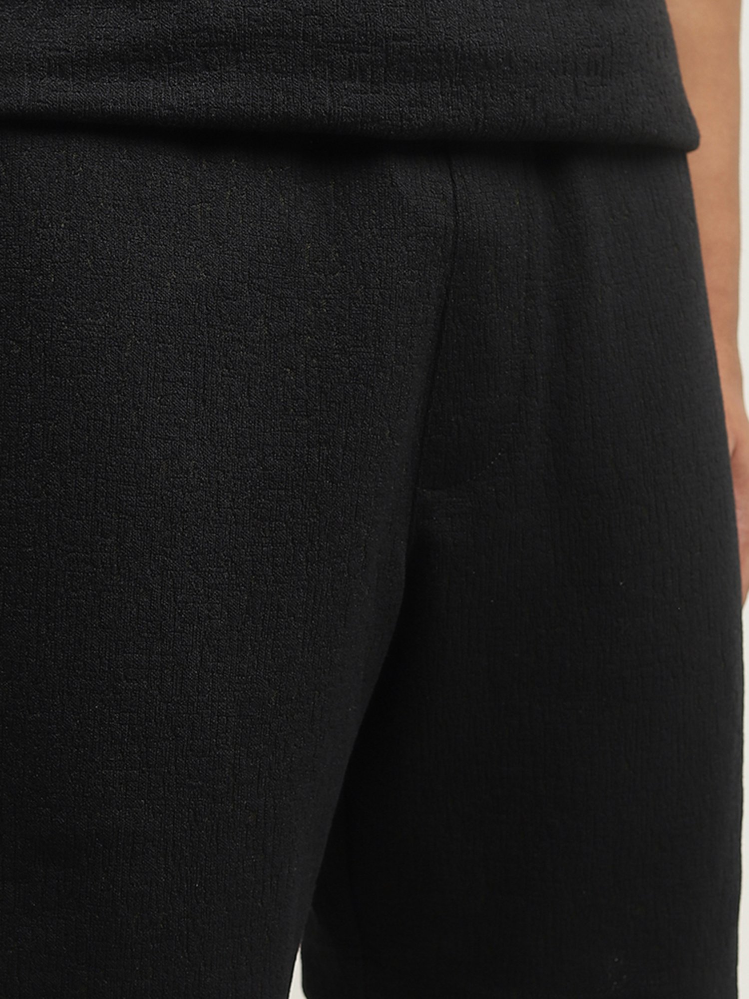 Studiofit by Westside Black Relaxed-Fit Mid-Rise Shorts