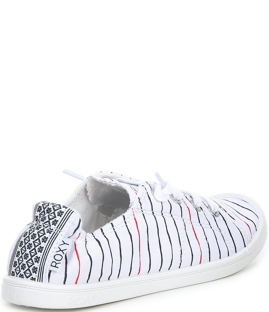 Roxy Bayshore III Striped Canvas Slip-On Sneakers
