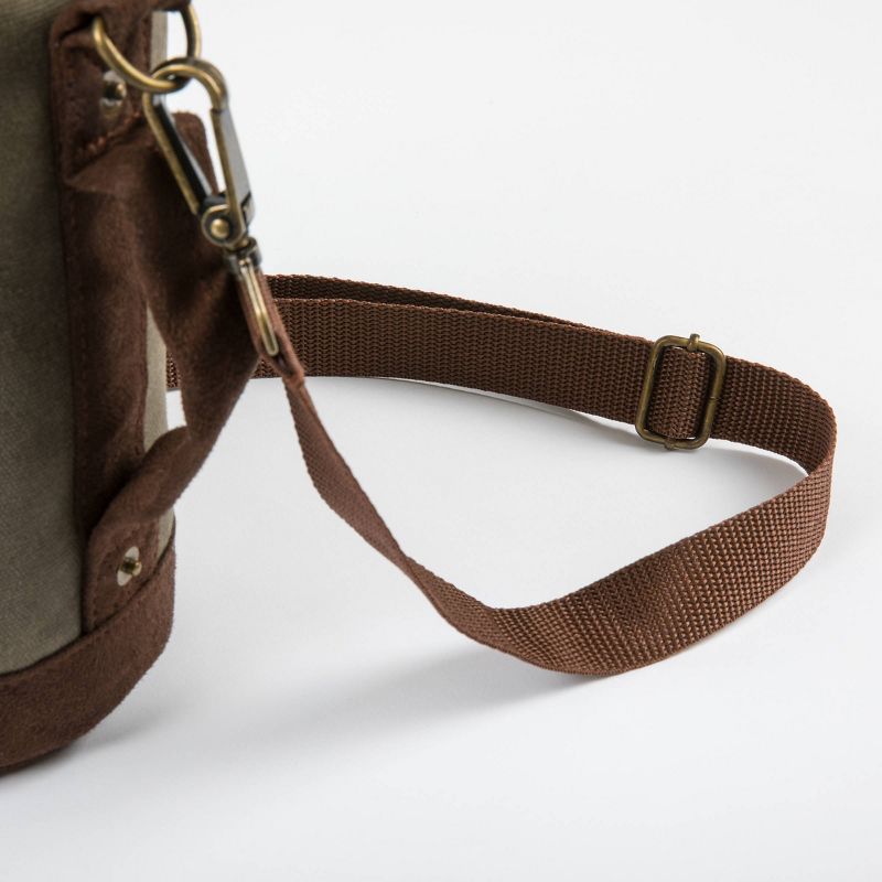 Legacy by Picnic Time Growler Tote with 64 oz. Glass Growler - Khaki Green