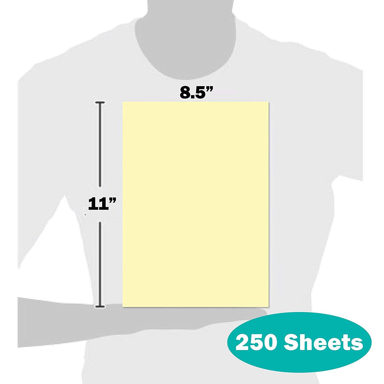 Springhill Colored Paper, Cardstock Paper, Canary Paper, 110lb, 199gsm, 8.5 x 11, 8 Reams / 2,000 Sheets - Index Card Stock, Thick Paper (035300C)