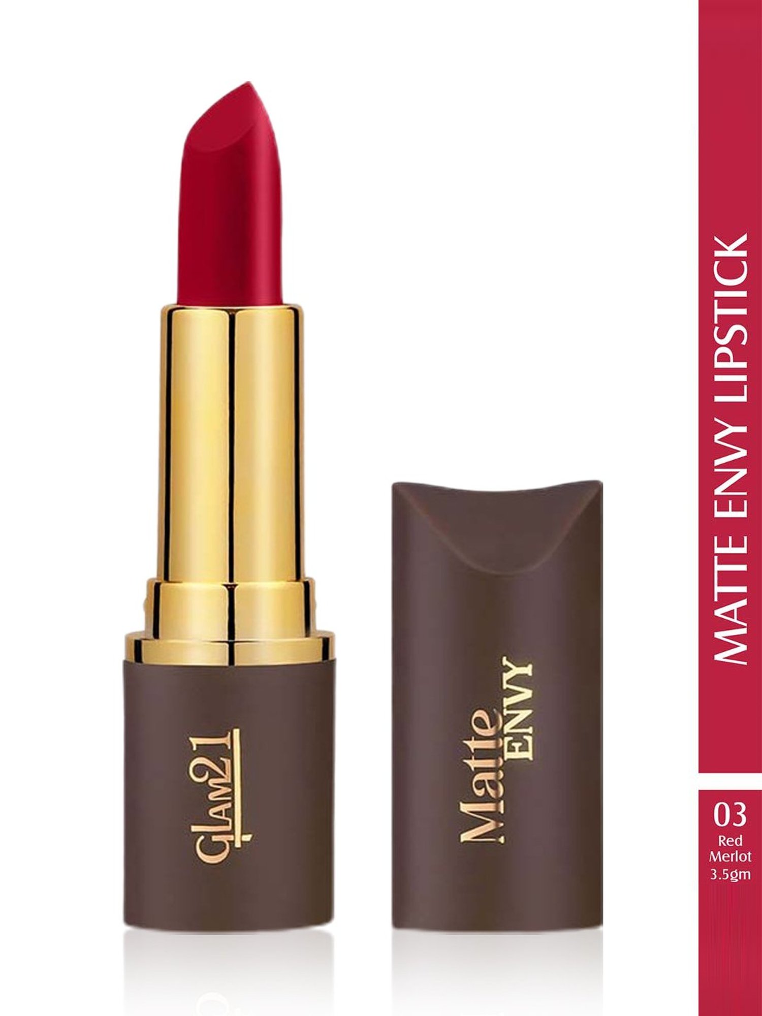 Glam21 Matte Envy Lipstick 03 Red Merlot - 3.5 gm