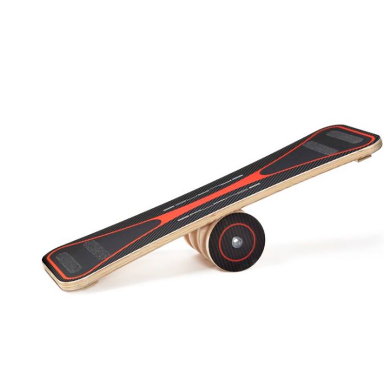 Carrom 300 Pound Capacity Exercise Balance Board with Anti Skid Strips, Red