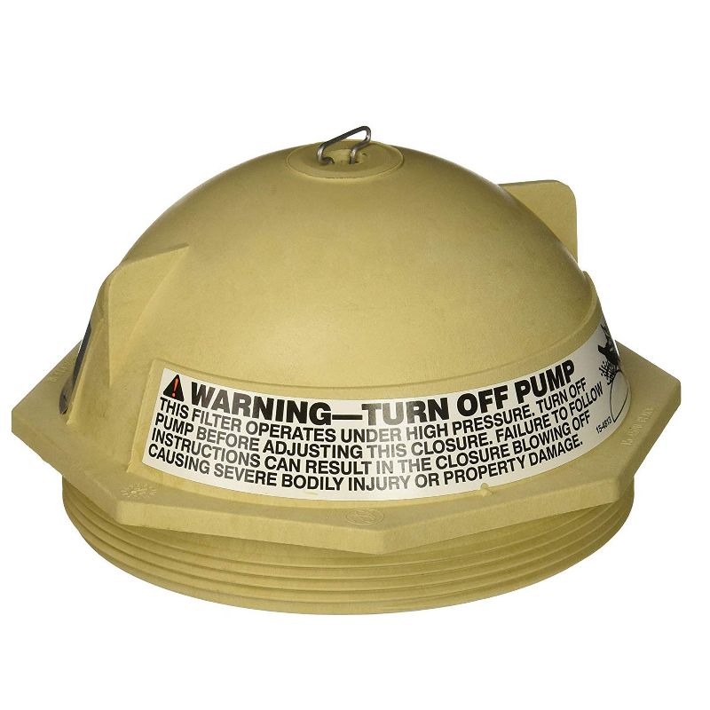 Pentair 154559 6-inch Triton II Pool and Spa Fiberglass 6-inch V Thread Closure Replacement, Sand