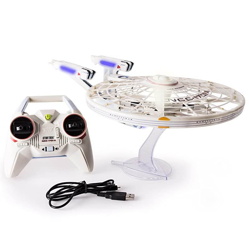 Star Trek USS Enterprise NCC1701A Remote Control Drone with Lights and Sounds 24 GHZ 4 Channel