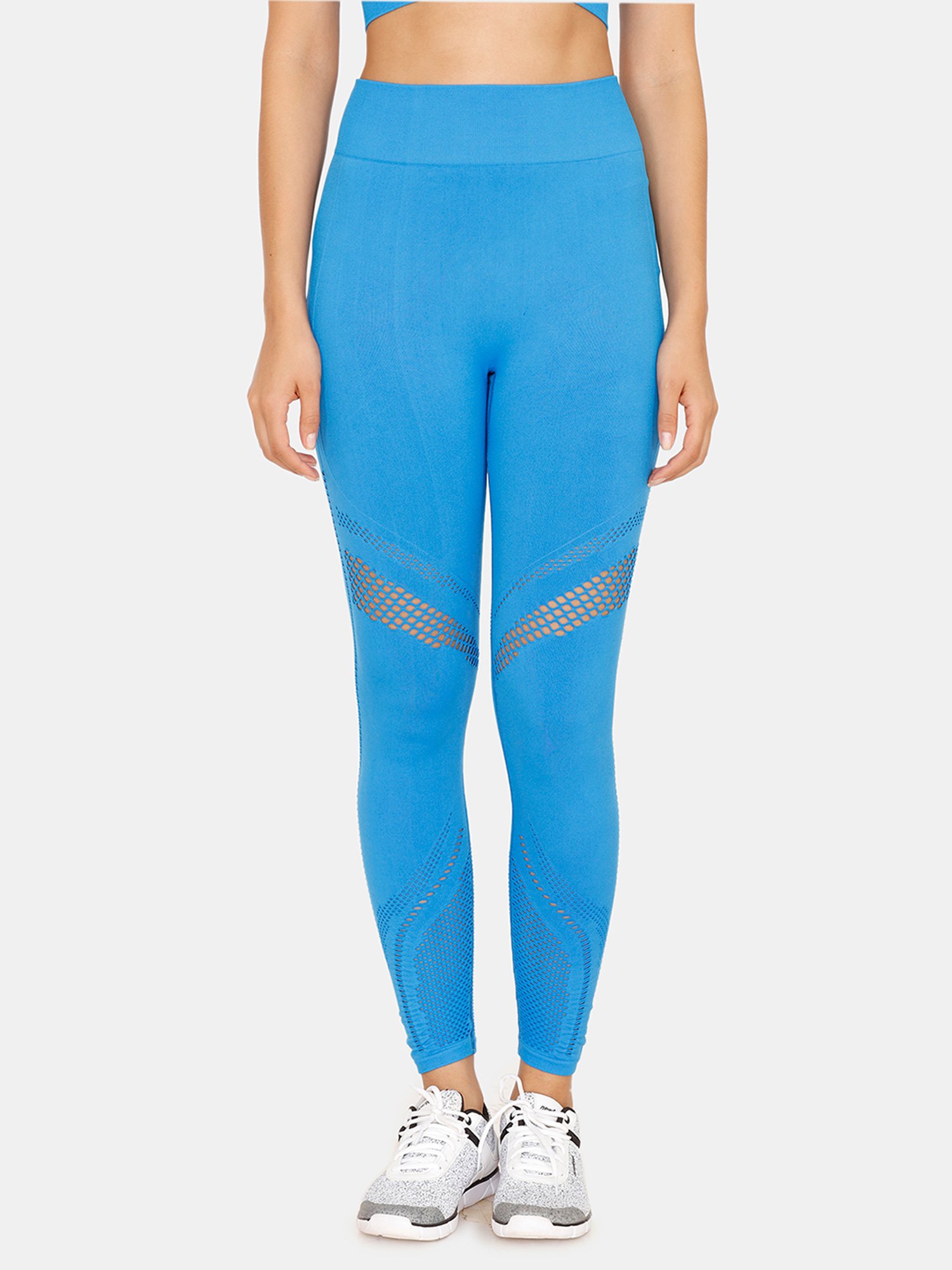 Zelocity by Zivame Blue Mid Rise Leggings