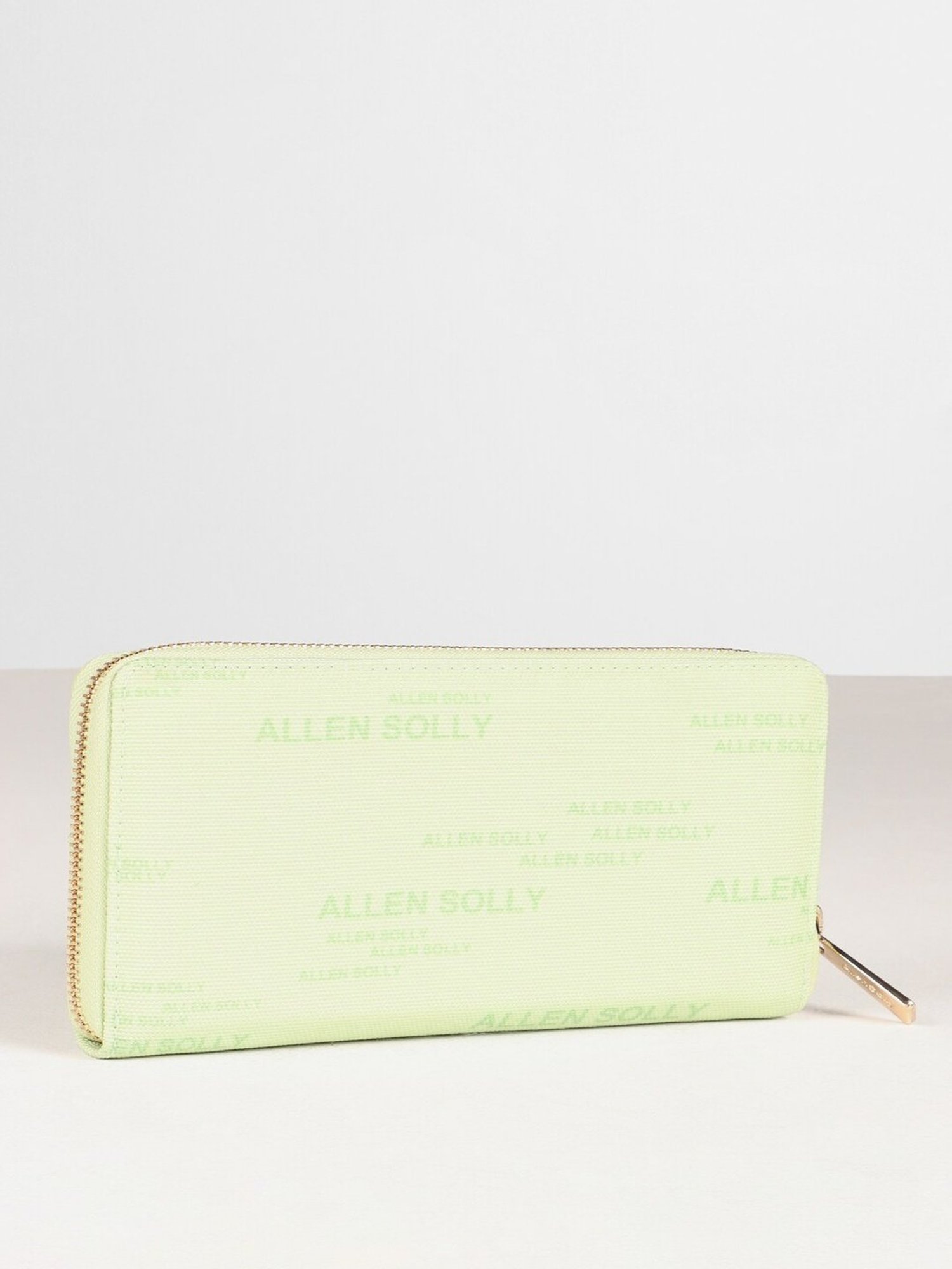 Allen Solly Green Printed Zip Around Wallet for women