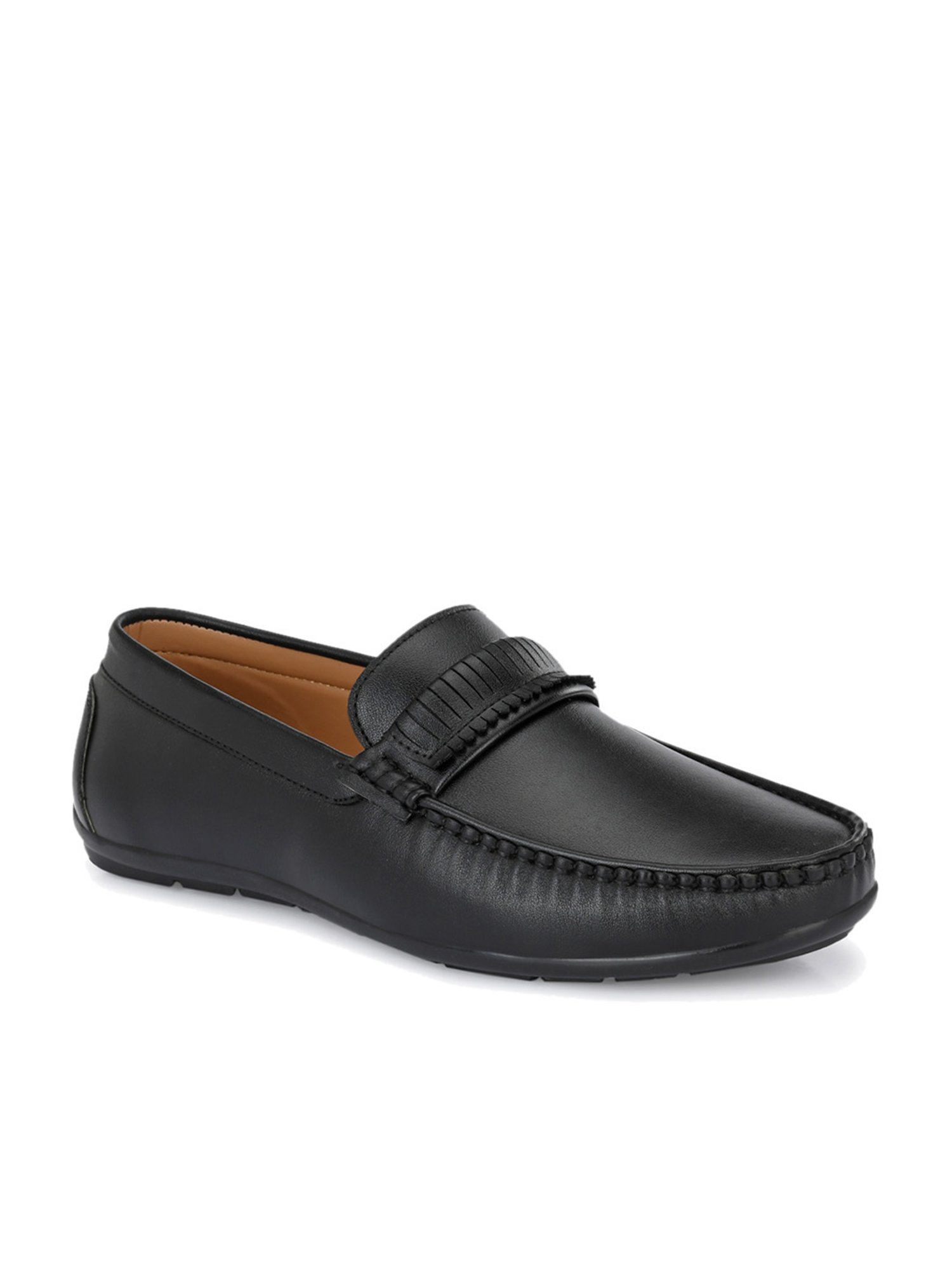El Paso Men's Black Casual Loafers