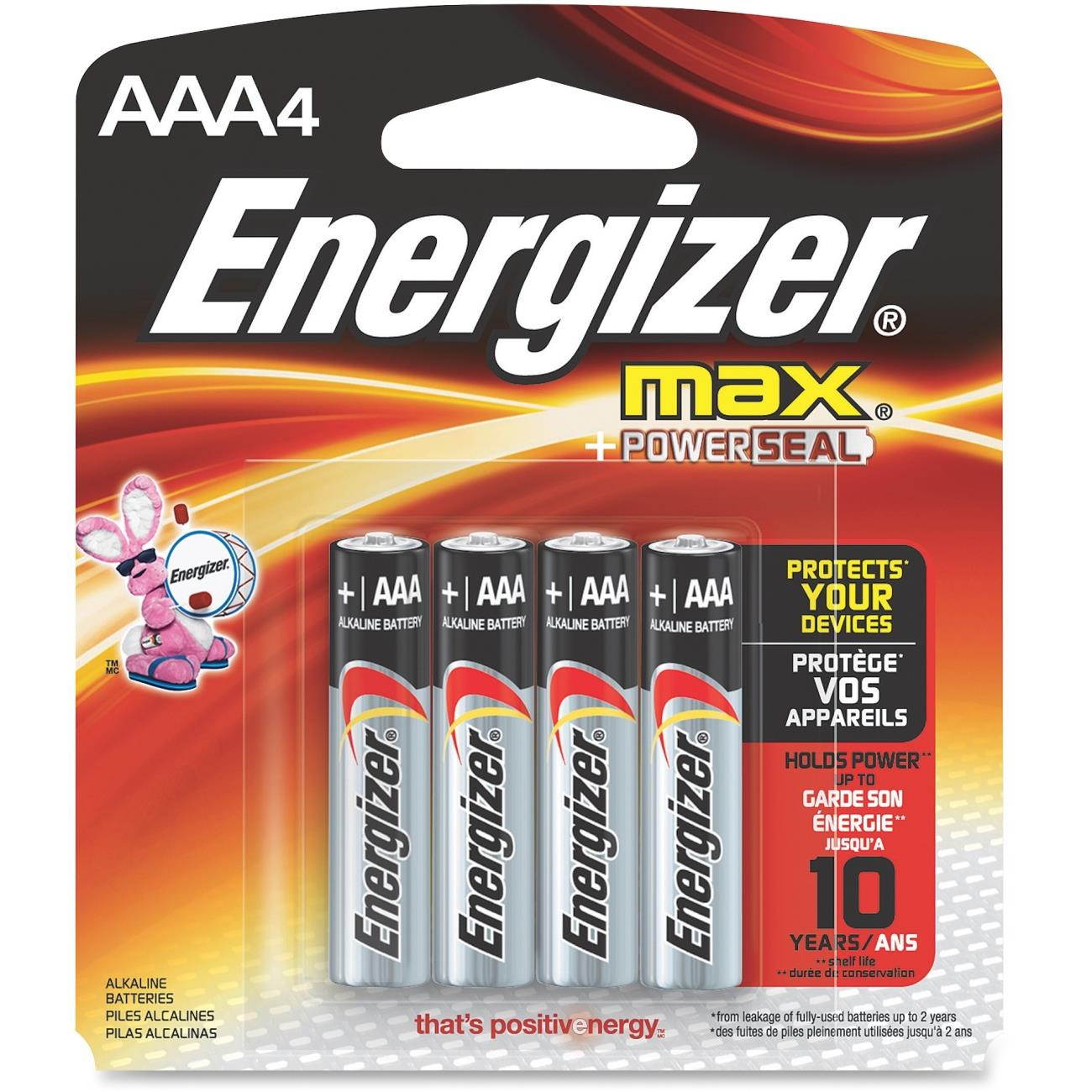 ENERGIZER Max Plus POWERSEAL 1.5V AAA Alkaline Battery, 192 Counts