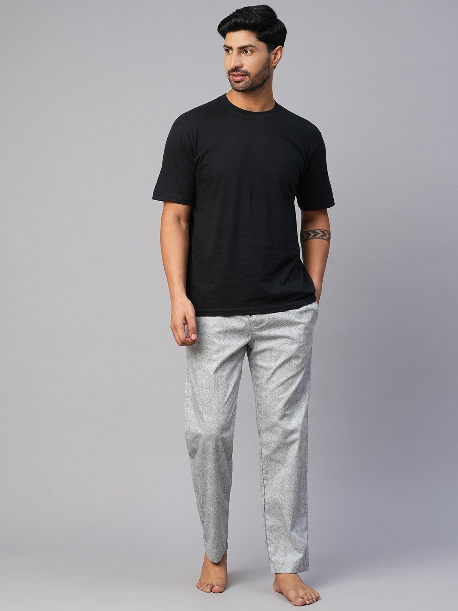 Crimsoune Club White Cotton Regular Fit Printed Lounge Shorts