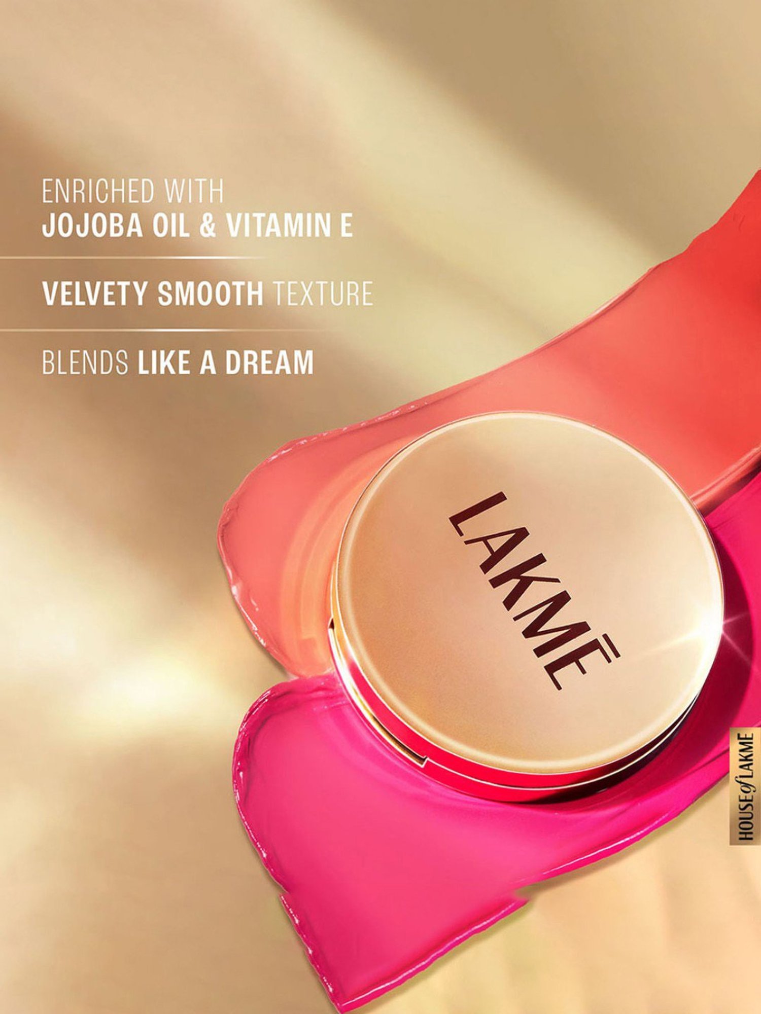 Lakme Powerplay Velvet Creme Blush Pink Rose - 9 gm