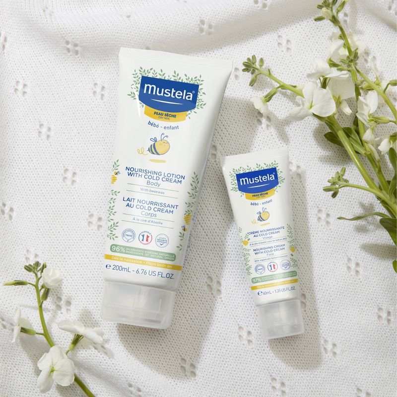 Mustela Nourishing Baby Body Lotion Moisturizing Baby Cream for Dry Skin -  6.76 fl oz