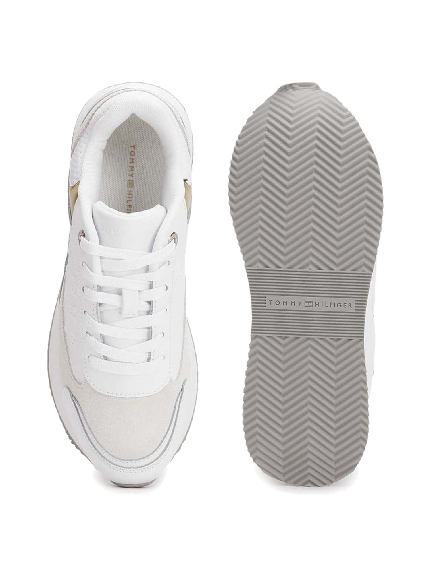 Tommy Hilfiger Women's White Casual Sneakers