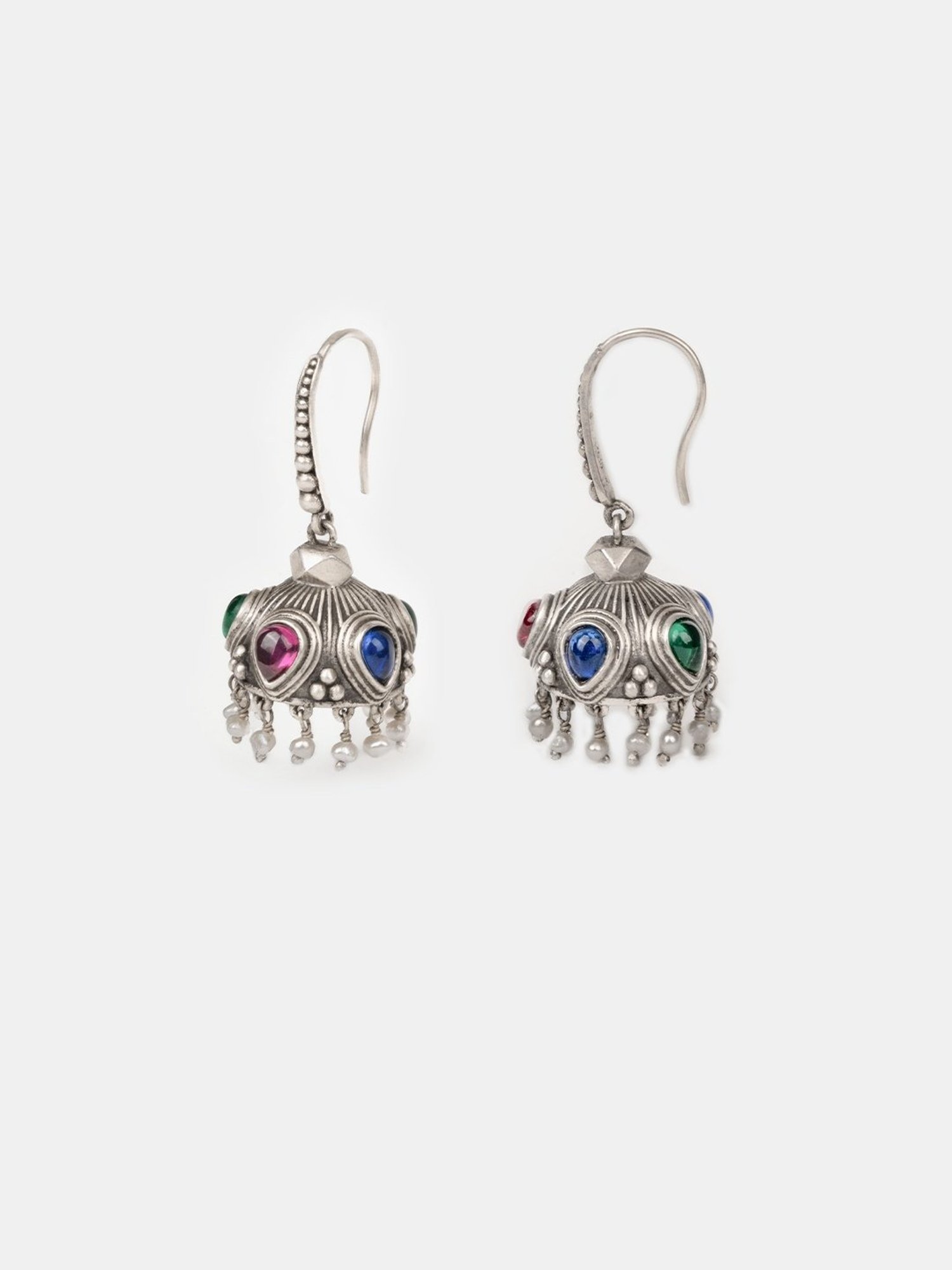 Clara 92.5 Sterling Silver Lily Earrings for Women