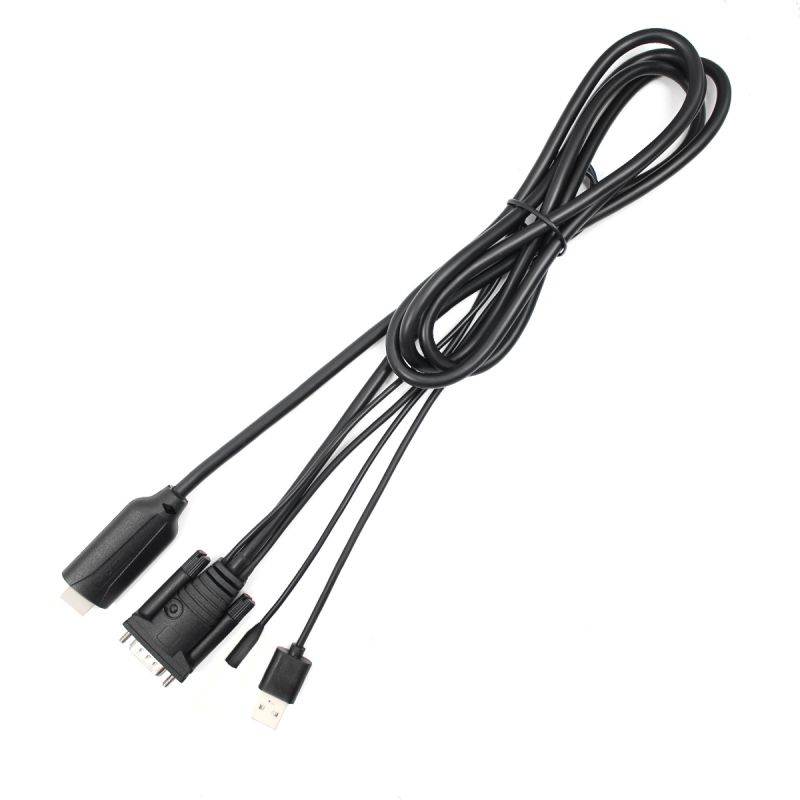 HDMI Cable HDMI to VGA 1080P HD with Audio Adapter Cable HDMI to VGA Cable for PC Laptop HDTV Projector