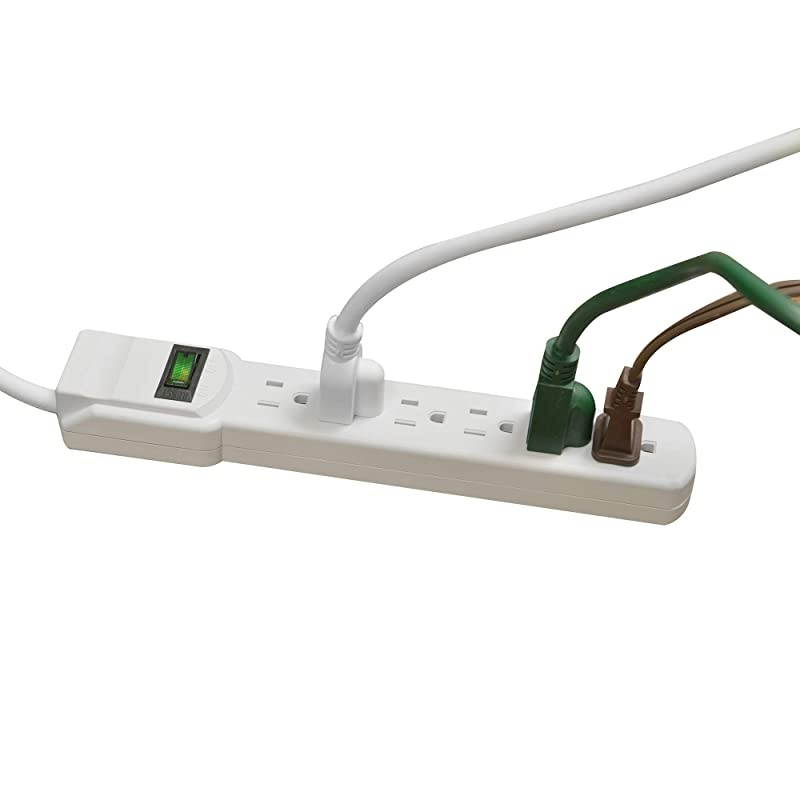 Green Power GG-16106MS Green Power 6 Outlet Surge Protector with 6' Cord, White