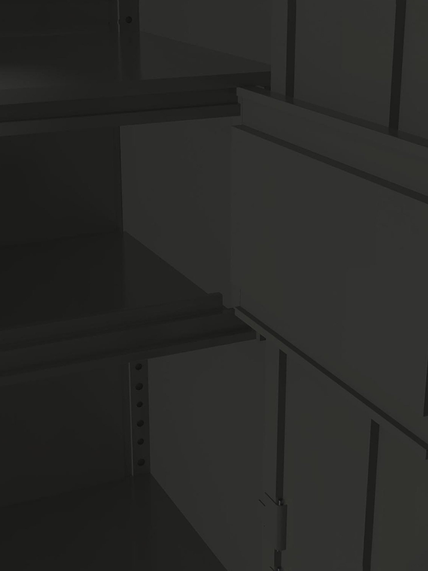 Godrej Interio Storwel  M2 2-Door Steel Almirah, Graphite Grey (1-Year Warranty, 1 Locker)